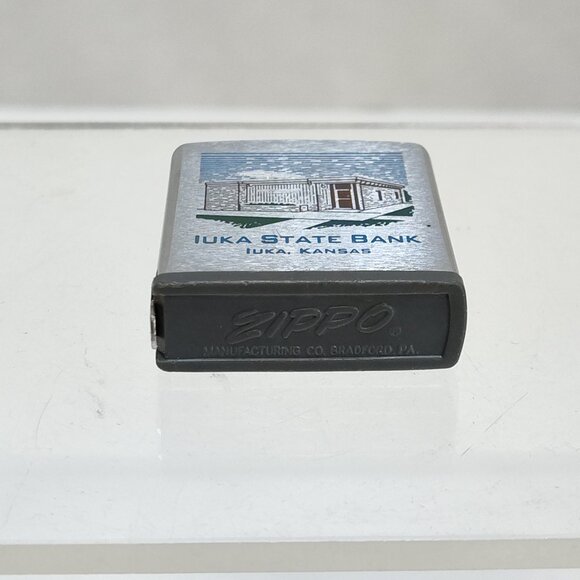 Zippo Rule Advertising 6 Ft Tape Measure Iuka State Bank Kansas Near Mint Cond. - Picture 3 of 7